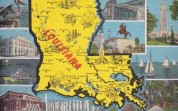 Map Of Louisiana - Otros & Sin Clasificación