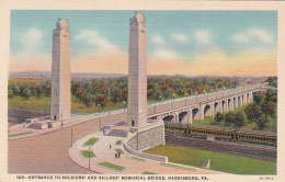 Pennsylvania Harrisburg Entrance To Soldiers And Sailors Bridge Curteich - Harrisburg