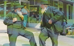 Pennsylvania Greetings From The Amish Country Two Amish Gentlemen In Conversation - Lancaster