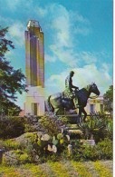 Texas Fort Worth Will Rogers Colsieum Tower & Cowboy On Soapspuds Statue - Fort Worth