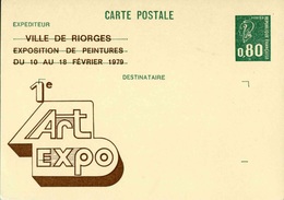 Entier Postal De 1976 Sur CP Avec Timbre "0,80 Marianne De Béquet" Et Repiquage Commémoratif - Overprinter Postcards (before 1995)