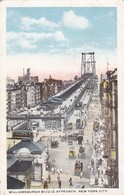 Postcard Williamsburgh Bridge Approach New York City My Ref  B12301 - Puentes Y Túneles