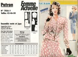 00 Patron  Femme Actuelle Ensemble Veste Et Jupe  - Vintage - Other & Unclassified