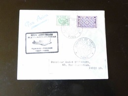 25 IEME ANNIVERSAIRE DE LA 1ERE LIAISON AEROPOSTALE TUNISIE - FRANCE - 1927-1959 Covers & Documents