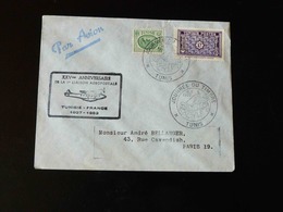 25 IEME ANNIVERSAIRE DE LA 1ERE LIAISON AEROPOSTALE TUNISIE - FRANCE - 1927-1959 Cartas & Documentos