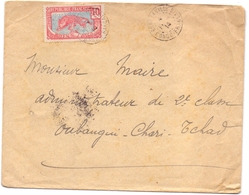 Congo Lettre De Brazzaville Pour Bangui Oubangui Chari Tchad - Covers & Documents