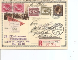 Luxembourg ( EP Recommandé Contre Remboursement De 1935 De Luxembourg-Ville Vers Diekirch à Voir) - Storia Postale