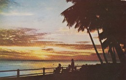 Hawaii Waikiki Beach At Sunset - Oahu