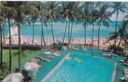 Hawaii Waikiki Beach Outrigger Hotel Swimming Pool 1974 - Oahu