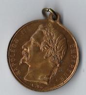 France SECOND EMPIRE Médaille Du Mariage De L’empereur Napoléon III Et De L’impératrice Eugénie - Adel