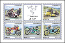 GUINEA BISSAU 2018 MNH** Isle Of Man TT Racing Motorcycles Motorräder Motos M/S - OFFICIAL ISSUE - DH1825 - Motorbikes