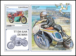 GUINEA BISSAU 2018 MNH** Isle Of Man TT Racing Motorcycles Motorräder Motos S/S - OFFICIAL ISSUE - DH1825 - Motorbikes