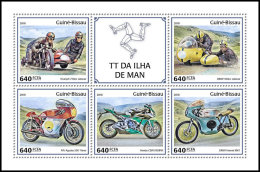 GUINEA BISSAU 2018 MNH** Isle Of Man TT Racing Motorcycles Motorräder Motos M/S - IMPERFORATED - DH1825 - Motorbikes