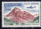 Andorre PA N° 6  XX Avion Caravelle : 3 F.  Sans Charnière TB - Airmail