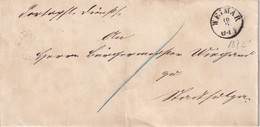 PRUSSE 1872  LETTRE DE WEIMAR - Brieven En Documenten