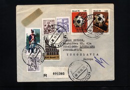 Brazil Interesting Airmail Registered Letter - Lettres & Documents