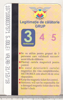 Romania Bucharest Metrorex Subway Ticket - 3 Persons - Europe