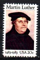 USA. N°1507 Oblitéré De 1983. Martin Luther. - Theologians