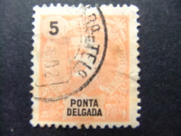 PONTA DELGADA AÇORES 1897 - 1905 CARLOS 1º Yvert 14 FU - Ponta Delgada