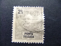 PONTA DELGADA AÇORES 1897 - 1905 CARLOS 1º Yvert 13 FU - Ponta Delgada