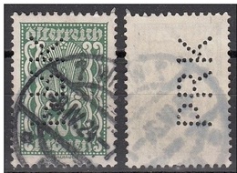 Austria 1922 Sc. 276  Simbolo Dell ' Agricoltura - Perforè Perfin Perforato " PRK " Osterreich - Perforadas