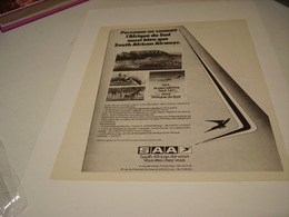 ANCIENNE PUBLICITE  747 SOUTH AFRICAN AIRWAYS 1979 - Advertisements