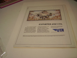 ANCIENNE PUBLICITE EXPORTE AVEC  UTA 1978 - Publicités