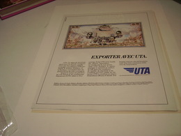 ANCIENNE PUBLICITE EXPORTE AVEC  UTA 1978 - Pubblicità