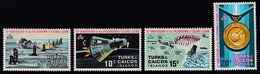 Turks And Caicos Islands 1972 -  The 10th Anniversary Of Colonel Glenn's Splashdown - Mi 288-291 ** MNH - North  America