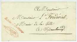 Rare Franchise 1822 WISSEMBOURG Sous-Intendant Militaire - Legerstempels (voor 1900)