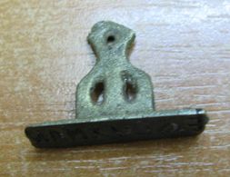 AC -  VINTAGE CASTING IRON SEAL SEALING STAMP #2 - Timbri