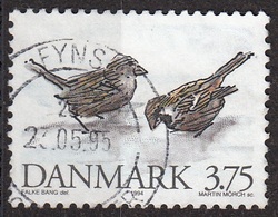 Danimarca 1994 Sc. 1012 Uccelli Birds Passeri Sparrows Danmark Used Denmark - Mussen