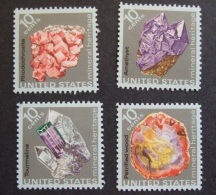 1974 USA Mineral Heritage Stamps Sc#1538-41 - Minéraux