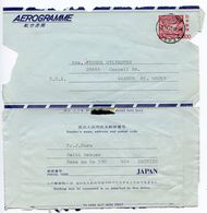 Japan 1977 100y. Bird Aerogramme Shizuokaminami To Warren, Michigan - Luchtpostbladen