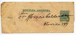 Argentina 1900's 1c. Martin Wrapper To Florida - Entiers Postaux