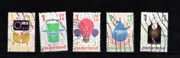 Nederland 2015 Nvph Nr 3310 - 3314 , Mi Nr 3366 - 3370 Wetenschap: Elektriciteit, Statische Lading, Geleiding, Vacuum, - Used Stamps