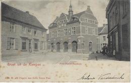 Groeten Uit De Kempen    Peer-Nieuw-Stadhuis   -   1901   Naar   Hainaut - Peer