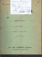 AVEC EN TETE VILLE DE LANGRES CONDON LAON 1961 ACTE ATTESTATION DE PROPRIETE DELHORBE 6 PAGES : - Manuscrits