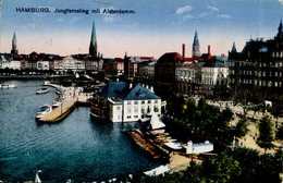 003833  Hamburg - Jungfernstieg Mit Alsterdamm 1929 - Mitte