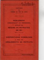 VP12.673 - LILLE 1935 - Compagnie Du Chemin De Fer Du Nord - Lignes Françaises - Réglement Concernant Le Personnel.... - Spoorweg