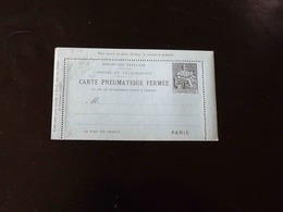 CARTE PNEUMATIQUE FERMEE  50 C    TYPE CHAPLAIN - Pneumatici