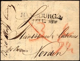 HAMBURG-VORPHILA 1808, HAMBOURG. 4., L2 Auf Brief Nach Norden, Pracht - Sonstige & Ohne Zuordnung