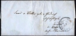 HAMBURG - THURN UND TAXISCHES O.P.A. 1852, HAMBURG Th.& T., K3 Auf Kleinem Brief Nach Vacha, Rückseitig Zwei Ankunftsste - Sonstige & Ohne Zuordnung