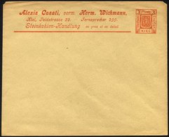 KIEL A PU 3 BRIEF, 1899, Privatumschlag 3 Pf. Orange, Ungebraucht, Feinst - Postes Privées & Locales