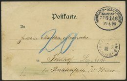 BAHNPOST Hannover-Geestemünde (Zug 146) Auf Ansichtskarte (Moderne Galerie) Von 1898 Nach Feldhof Mit Nachporto, Pracht - Franking Machines (EMA)