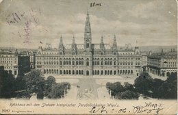 003865  Wien - Rathaus Mit Den Statuen Historischer Persönlichkeiten Wien's - Ringstrasse