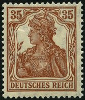 Dt. Reich 103c **, 1918, 35 Pf. Zimtfarben, Pracht, Gepr. Infla, Mi. 70.- - Usados
