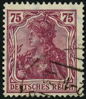 Dt. Reich 197b O, 1922, 75 Pf. Rosalila, Pracht, Gepr. Dr. Oechsner, Mi. 180.- - Gebraucht