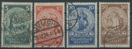 Dt. Reich 351-54 O, 1924, Nothilfe, Prachtsatz, Mi. 100.- - Usados