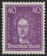 Dt. Reich 395 **, 1926, 40 Pf. Leibniz, üblich Gezähnt Pracht, Gepr. Schlegel, Mi. 160.- - Oblitérés
